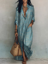 Elegant Bohemian Loose Silhouette Soft Fabric Everyday Wear Maxi Dress